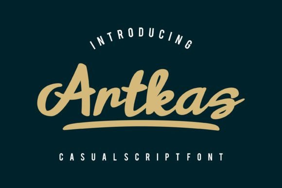 Artkas: A Bold and Contemporary Script Font for Editorial Design