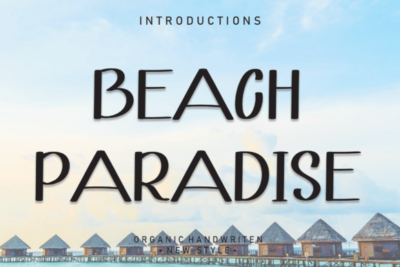 Beach Paradise: A Handwritten Font for Editorial Charm