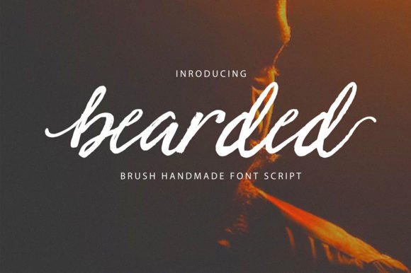 Bearded: A Modern Script Font for Editorial Design