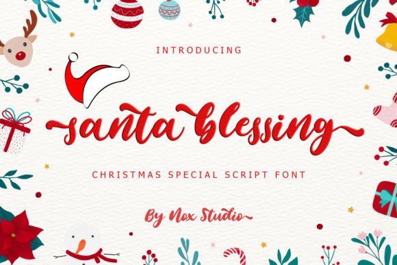 Bring Magic to Your Creations with Santa Blessing Font