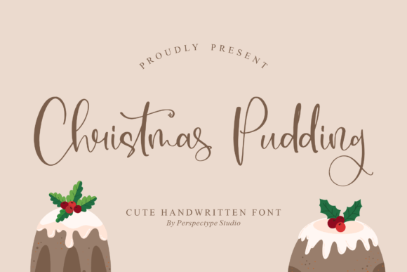 Christmas Pudding: A Charming Handwritten Font for Crafters