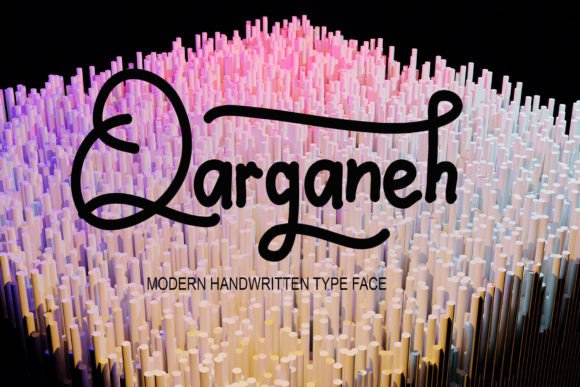 Discover Qarganeh: A Handwritten Font for Creative Projects