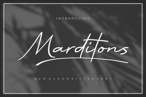 Discovering Marditons: A Charming Font for Elegant Branding