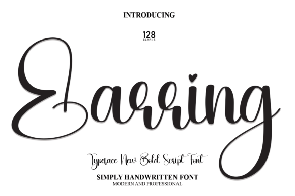 Elevate Your Brand with Earring: A Handwritten Font