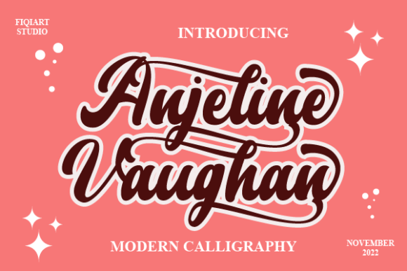 Elevate Your Craft with Anjeline Vaughan Font