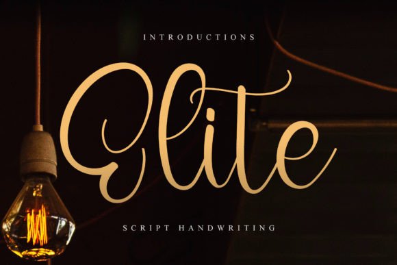 Elevate Your Craft with Elite: A Stylish Handwritten Font