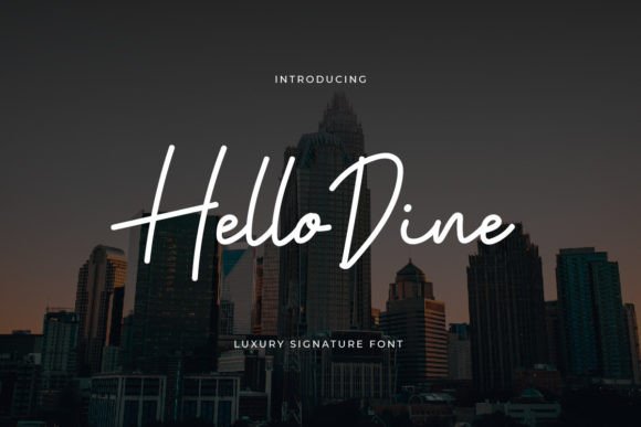 Enhance Your Brand with Hello Dine: A Premium Script Font