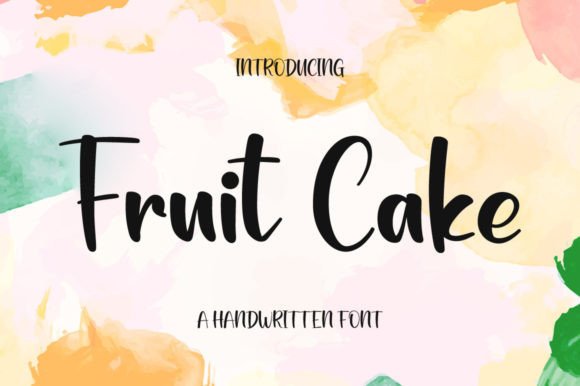 Fruit Cake: A Handwritten Font for Editorial Charm