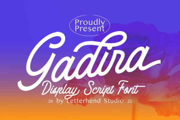 Gadira: A Stylish Script Display Font for Creative Campaigns