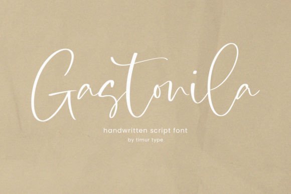 Gastonila: A Delicate Handwritten Font for Web Design