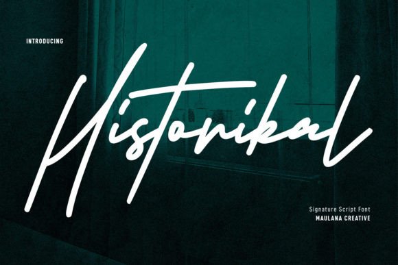 Historikal: A Dazzling Signature Script Font for Creative Projects