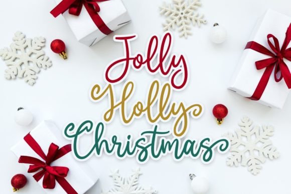 Jolly Holly Christmas: A Festive Font for Editorial Design