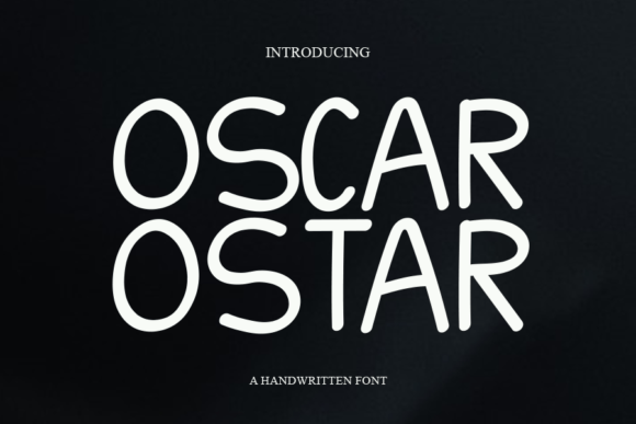 Oscar Ostar: A Handwritten Font for Crafters and Creators