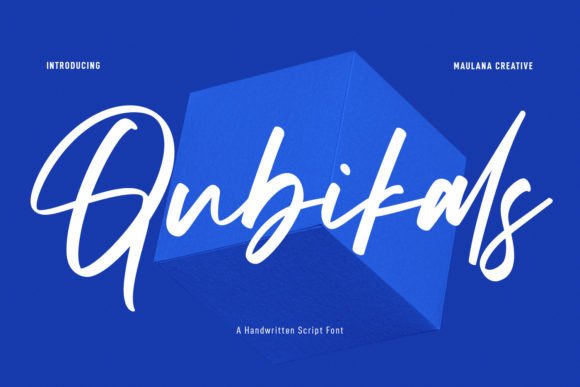 Qubikals: A Handwritten Font for Elegant Branding
