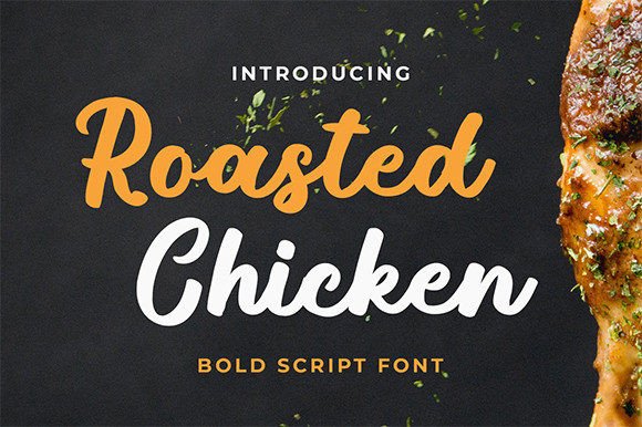 Roasted Chicken: A Handwritten Font for Editorial Charm