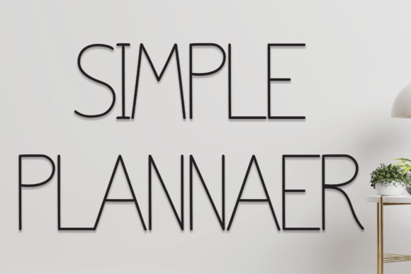 Simple Plannaer: A Versatile Handwritten Font for Web Design