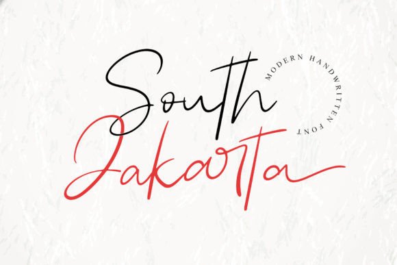 South Jakarta: A Script Font for Elegant Web Design