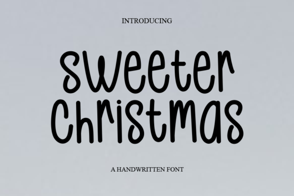 Sweeter Christmas: A Handwritten Script for Web Design