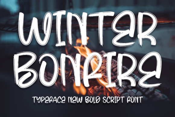 Winter Bonfire: A Bold and Unique Handwritten Font for Editorial Design